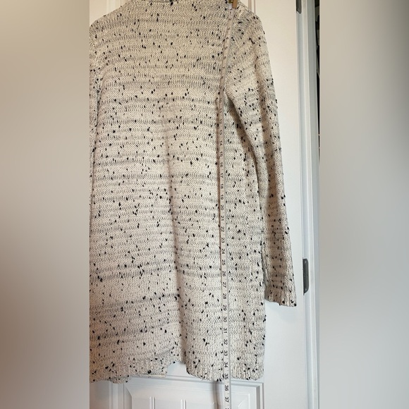 Ann Taylor Cream & Black Flecked Cardigan Size M - Picture 8 of 13